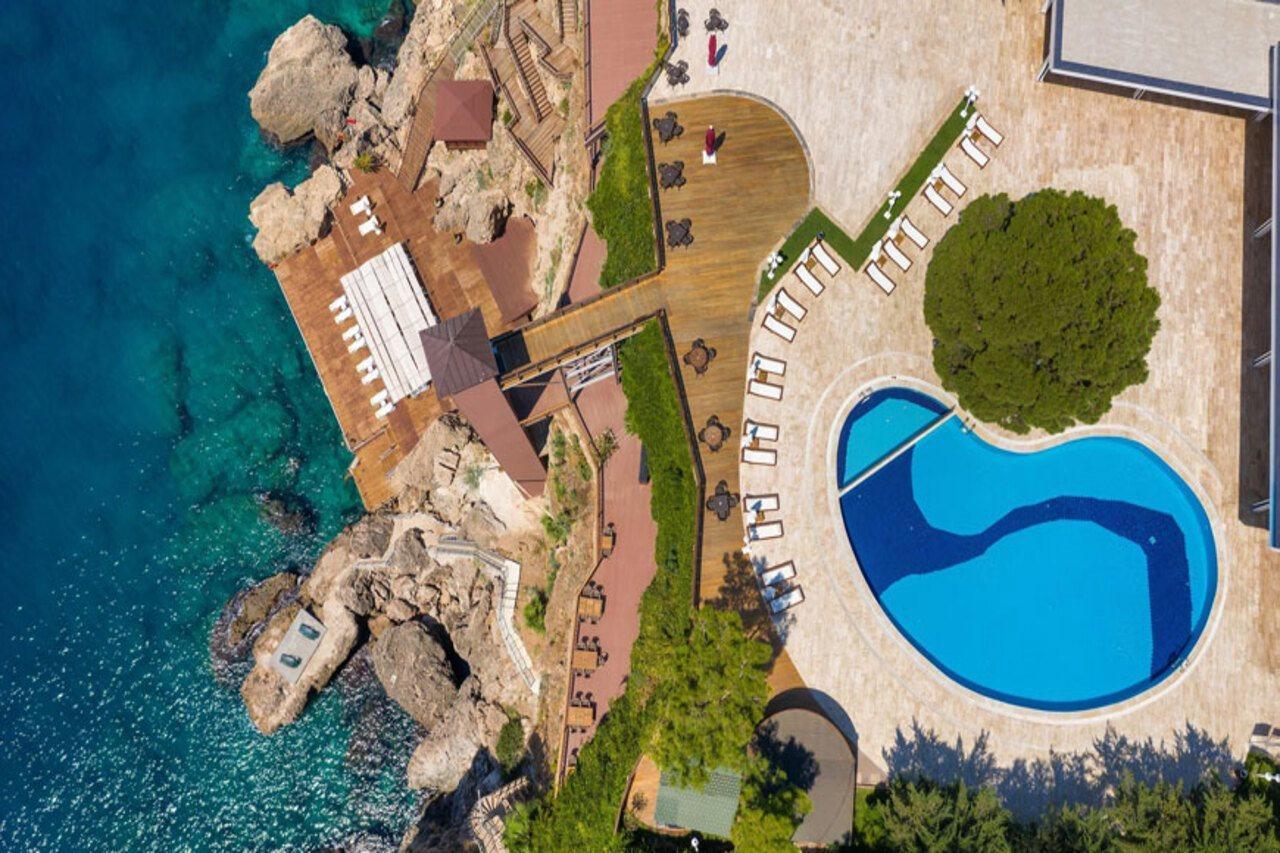 Oz Hotels Antalya Resort & Spa Adult Only 16 Exterior photo Aerial view of the resort