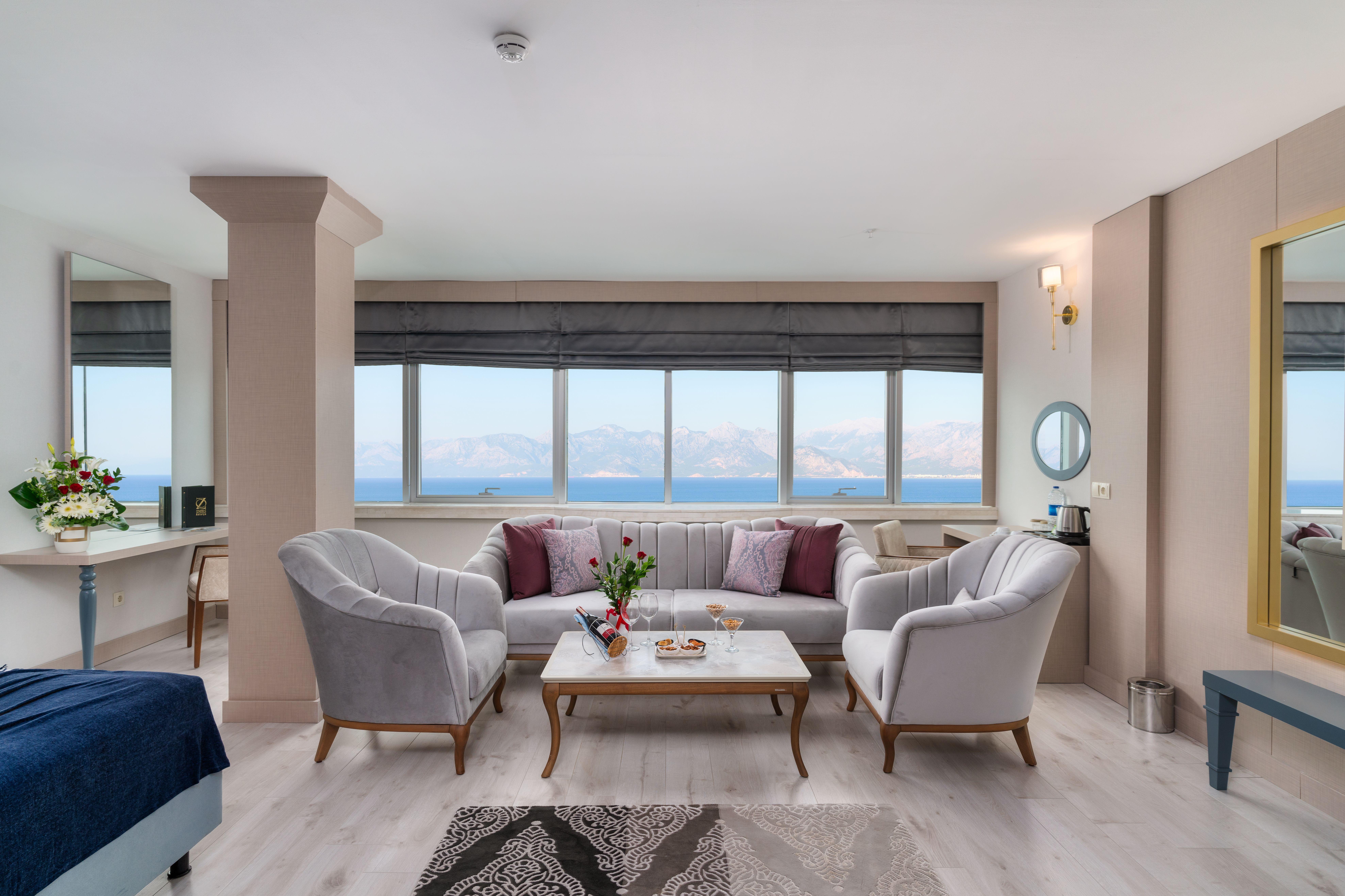 Oz Hotels Antalya Resort & Spa Adult Only 16 Exterior photo A living room in a luxury apartment