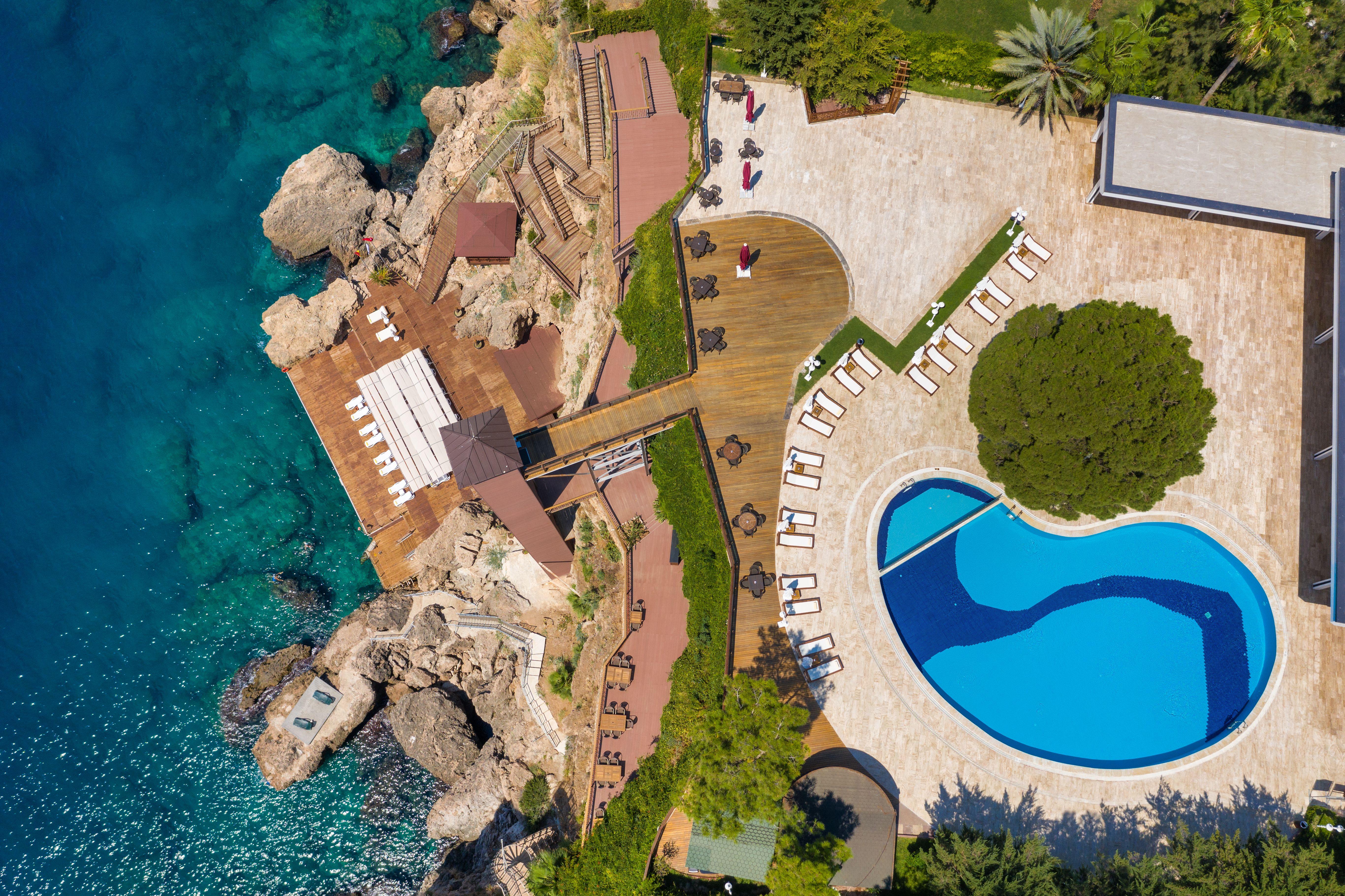 Oz Hotels Antalya Resort & Spa Adult Only 16 Exterior photo Aerial view of the resort